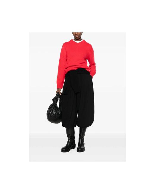 Soft Goat Red Cashmere Knitwear