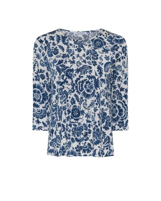 iN FRONT Blue Blouses