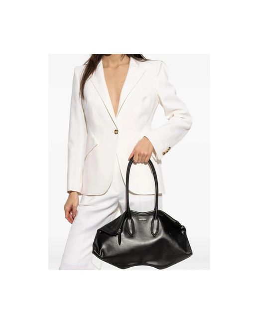 McQueen Black Shoulder Bags