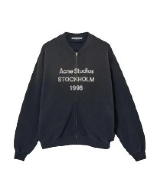 Acne Blue Zip-Throughs for men