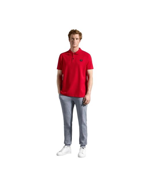 Paul & Shark Red Polo Shirts for men