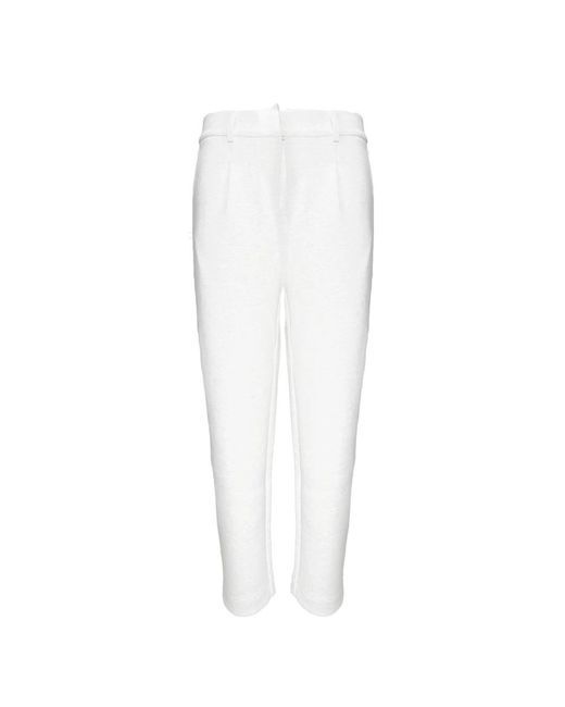 Slim-Fit Trousers Sun 68 de color White