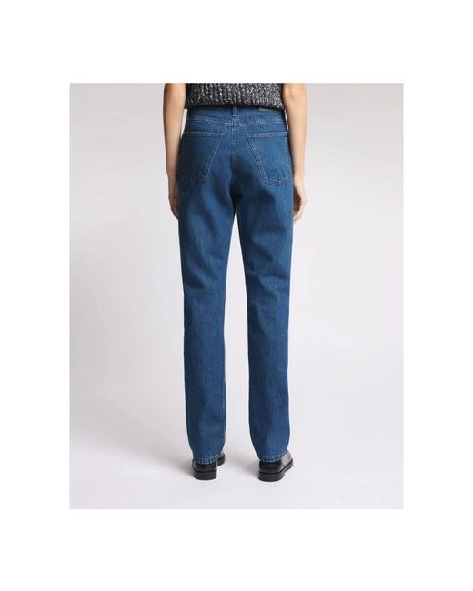 Straight Jeans Fay de color Blue