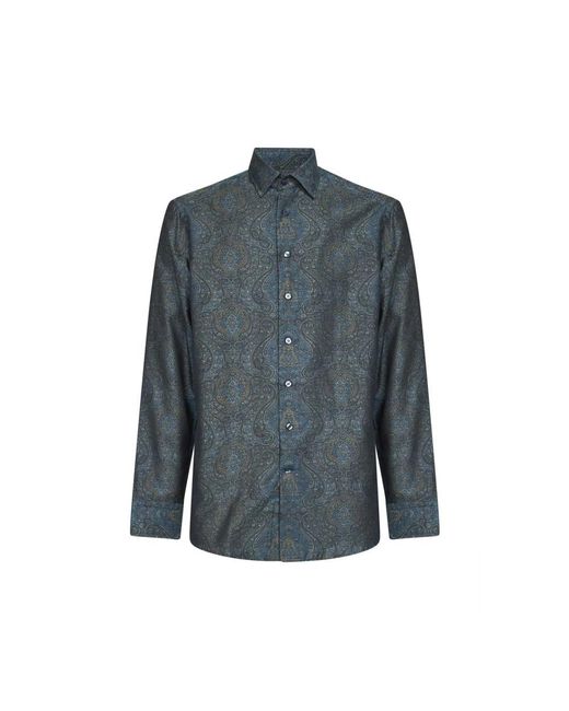 Etro Blue Casual Shirts for men