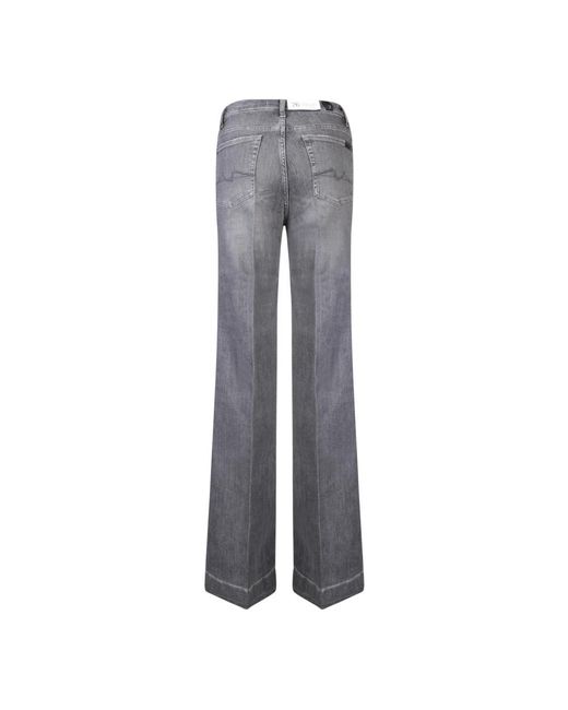 7 For All Mankind Gray Straight Fit Jeans