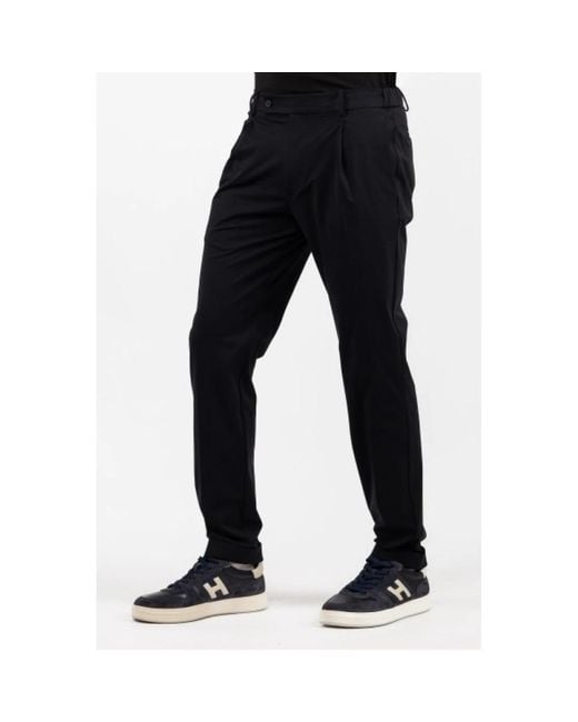 BERWICK 1707 Black Chinos for men