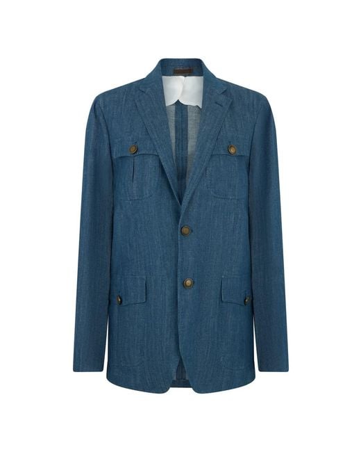 Moorer Blue Denim Jackets for men