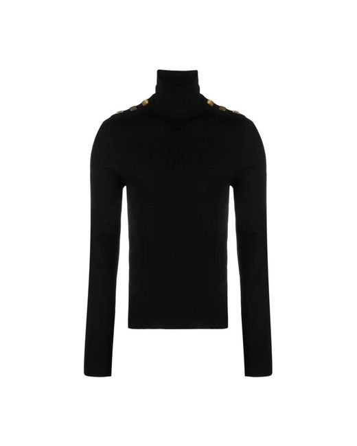 Balmain Black Turtlenecks for men