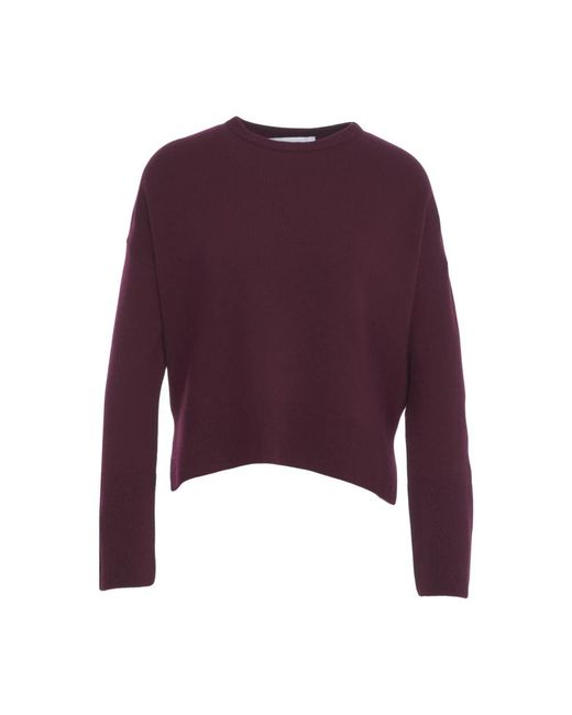 Kaos Trui Met Ronde Hals in het Purple