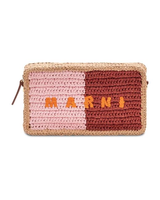 Marni Red Shoulder Bags