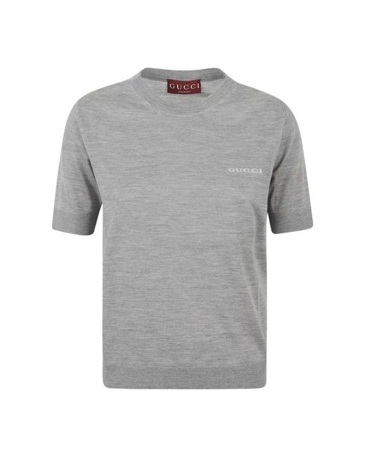 Gucci Gray Cashmere Knitwear