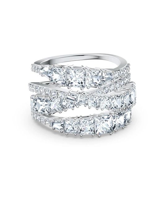 Swarovski White Eleganter Twist Ring Schmuckstück