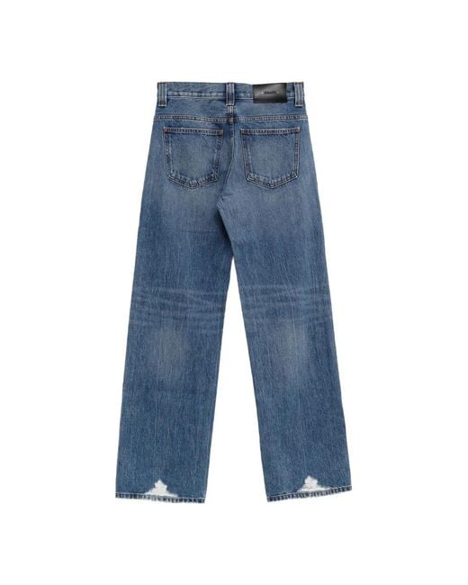 Khaite Blue Straight Fit Jeans