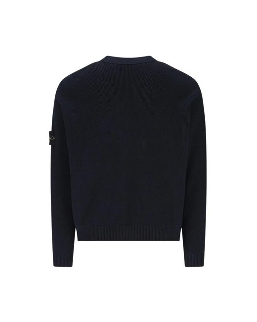 Stone Island Truien & Vesten ,Blauw ,Katoen Soft Cotton Cardigan in het Blue voor heren