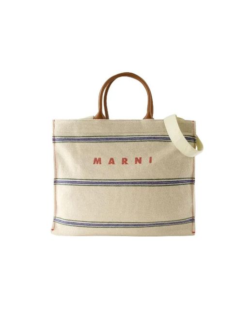 Marni Natural Tote Bags