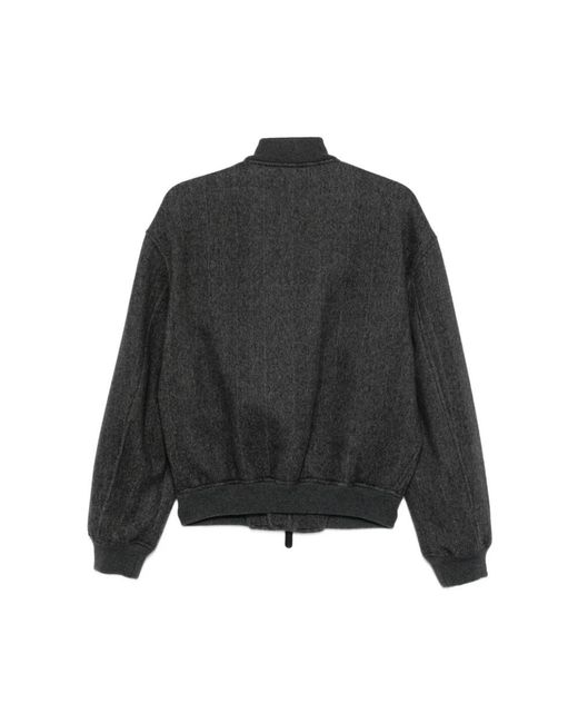 Giorgio Armani Dunkelgraue Herringbone Weave Oberbekleidung in Gray für Herren