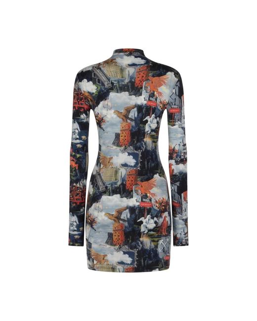 Off-White c/o Virgil Abloh Blue Short Dresses