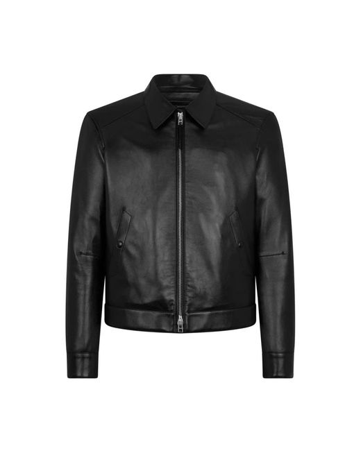 Tom Ford Black Leather Jackets for men