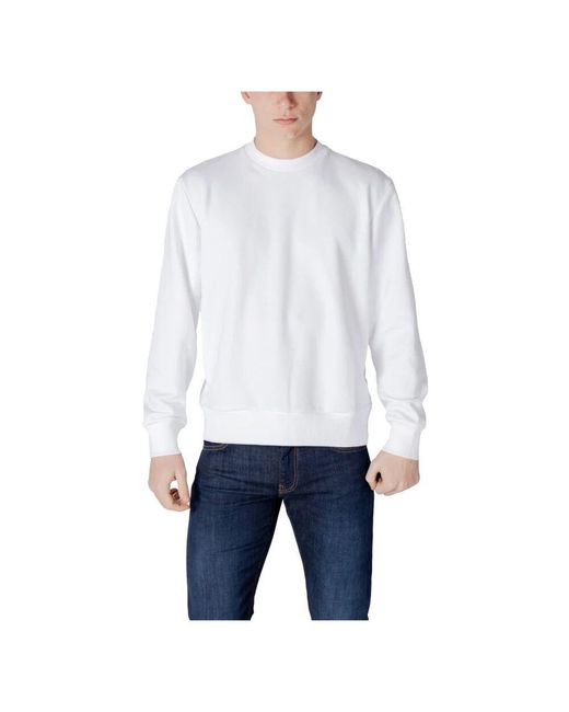 Colmar Weiße langarm-slip-on-sweatshirt in White für Herren