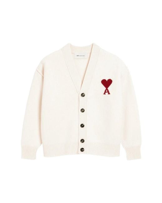 AMI White Cardigans for men