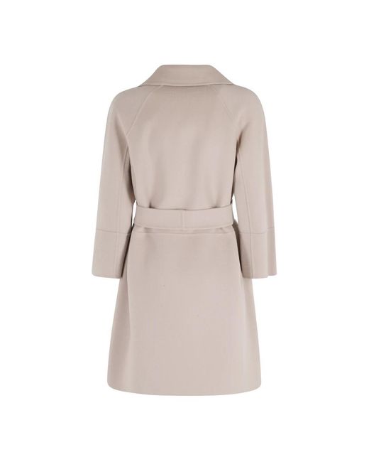 Max Mara Natural Belted Coats
