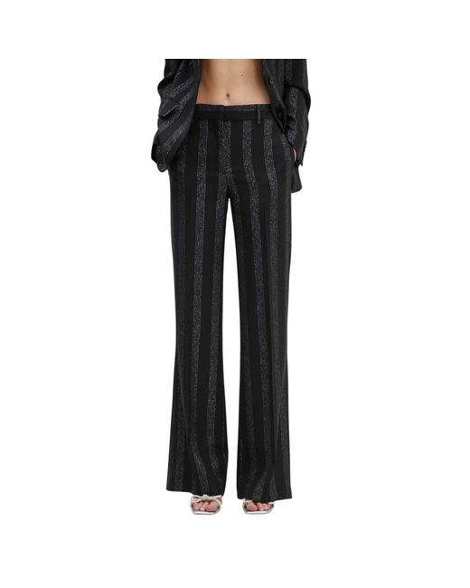 Wide Trousers MSGM en coloris Black
