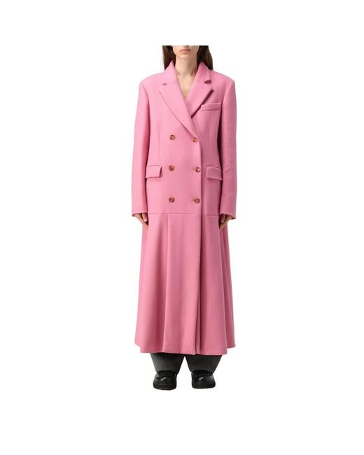 Vivetta Jassen ,Roze ,Wol Flared Roze Wollen Jas Vrouw in het Pink