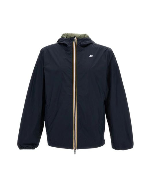 K-Way Blue Rain Jackets for men