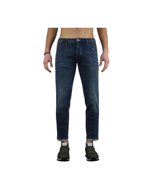 PT Torino Blue Loose Fit Jeans for men