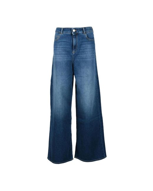 Wide Jeans Emporio Armani de color Blue