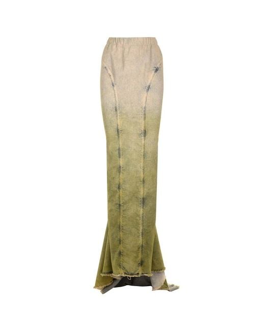 Moncler Green Denim Skirts