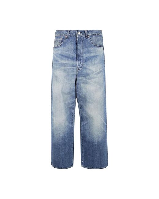 Junya Watanabe Blue Straight Jeans for men
