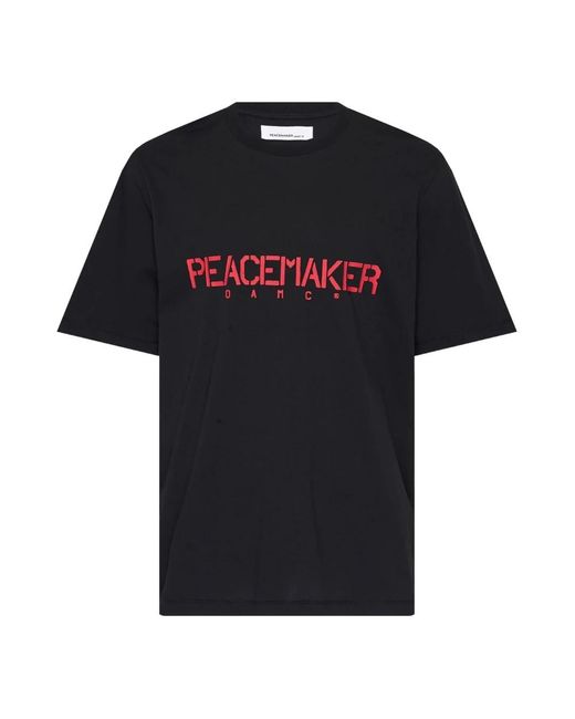 OAMC Regular Tee Stencil Print in het Black voor heren