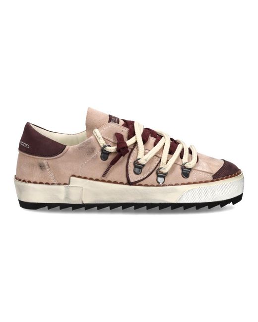 Philippe Model Schoenen ,Roze ,Katoen Sneakers Prsx Tennis in het Pink