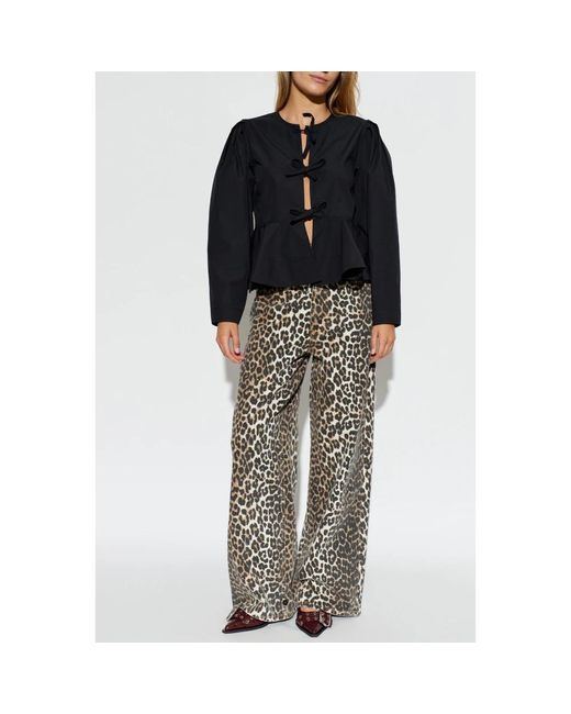 Ganni Blouse in het Black