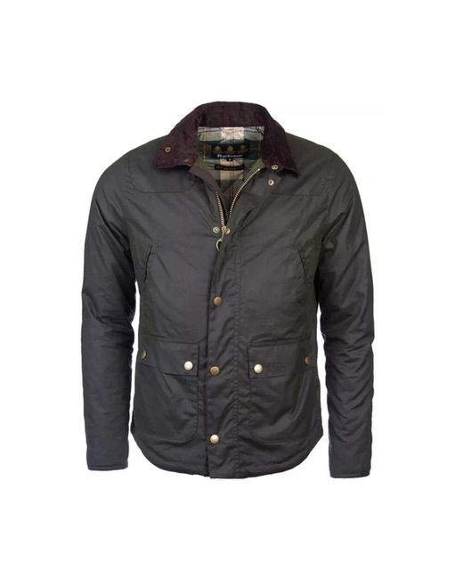 Barbour Reelin winterjacke mit tartan-futter in Black für Herren