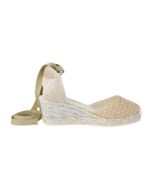 Wedges Espadrilles en coloris Metallic