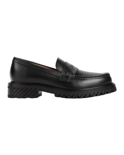 Zapatos mocasines de cuero negro Off-White c/o Virgil Abloh de color Black