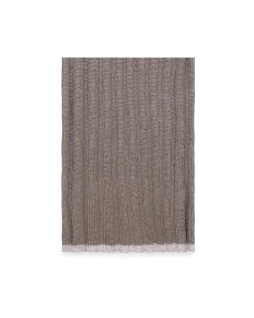 Brunello Cucinelli Gray Winter Scarves for men