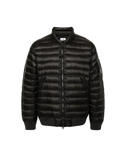 C P Company Black Winter Jackets for men