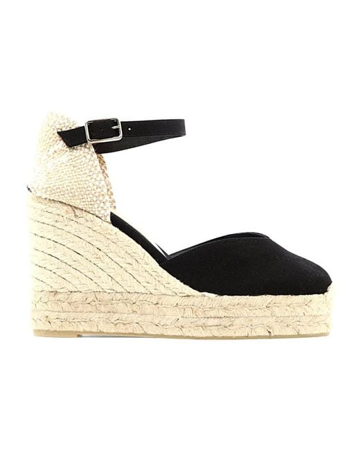 Castaner Black Wedges