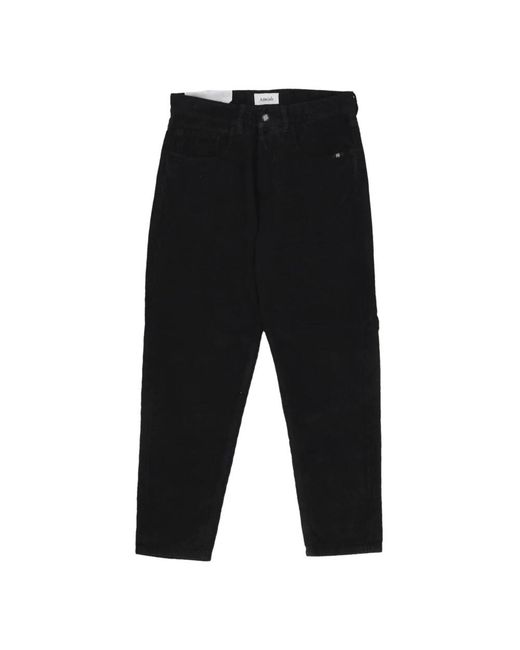 AMISH Black Straight Trousers for men