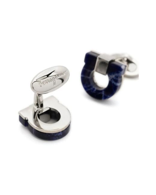 Ferragamo Blue Cufflinks & Tie Clips for men