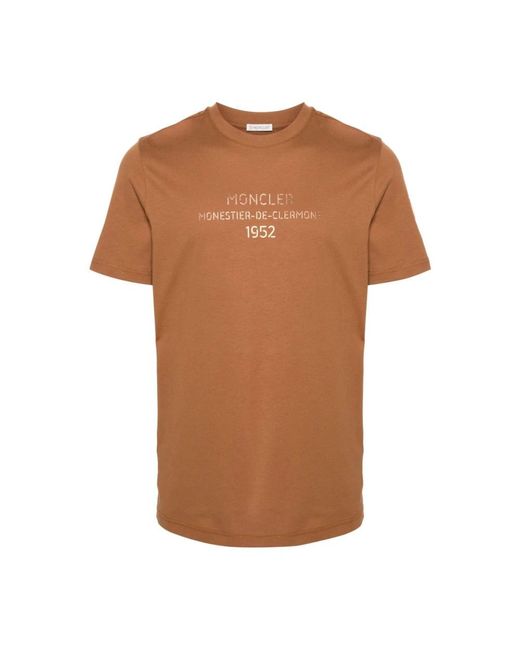 Moncler Brown T-Shirts for men