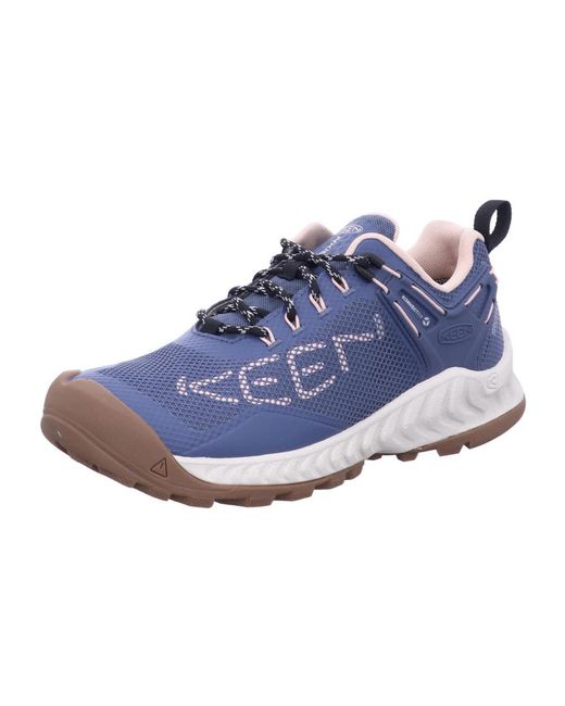 Keen Waterproof Lace-Up Shoe Nxis Evo in het Blue