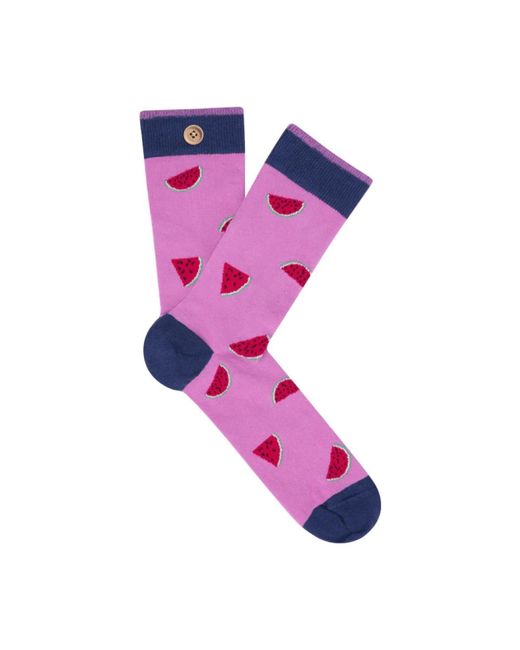 Cabaïa Purple Organische geknöpfte socken tristan olympe