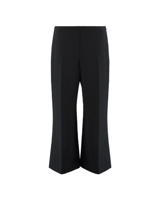 Khaite Black Cropped Trousers