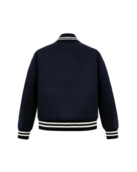 Sporty & Rich Blue Bomber Jackets