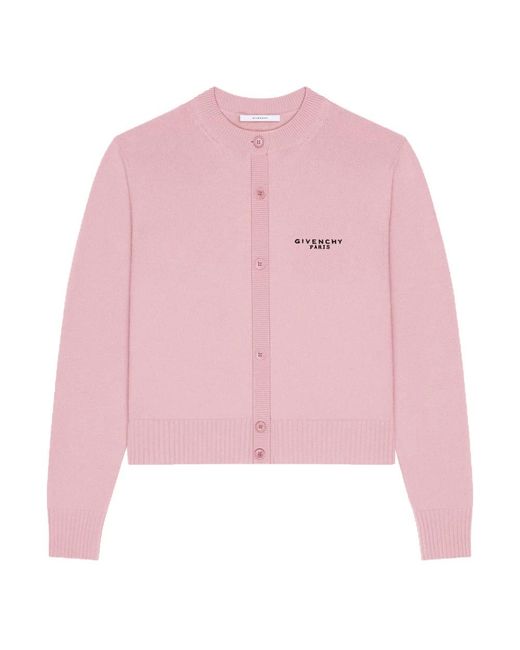 Givenchy Truien & Vesten ,Roze ,Wol Cropped Cardigan in het Pink
