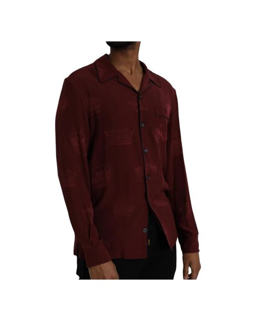 Dolce & Gabbana Purple Casual Shirts for men